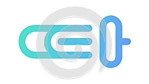 Gradient Link Connection, Digital Connectivity and Network Interface, vector design Generative AI