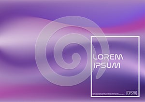 Gradient Liquid Fluid Violet Color background. Modern shapes composition. Futuristic design posters. Eps10 vector