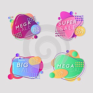 Gradient liquid set sale banner