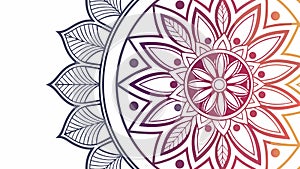 Gradient Mandala Pattern Abstract Vector, vector design Generative AI