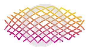 Gradient Mesh Pattern Abstract Grid Intersecting Lines Background, vector design Generative AI