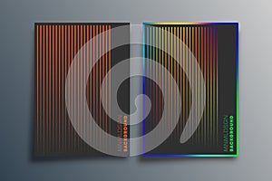 Gradient minimal line design for background, wallpaper, flyer, poster, brochure cover, typography, or other printing products