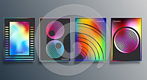 Gradient and minimal line design for background, wallpaper, flyer, poster, brochure cover, typography, or other printing products