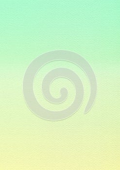 Gradient mint green to yellow textured paper backbround photo
