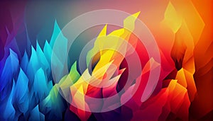 A gradient of mixed colors blend together unexpectedly to create a unique and dynamic abstract background, Generative AI,