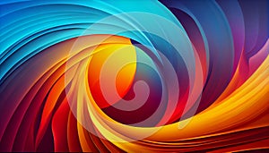 A gradient of mixed colors blend together unexpectedly to create a unique and dynamic abstract background, Generative AI,