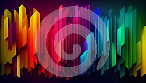 A gradient of mixed colors blend together unexpectedly to create a unique and dynamic abstract background, Generative AI,