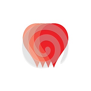 Gradient motion objects logo vector