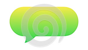 Gradient Orange Chat Bubble Icon Vector, Vibrant UI Element, vector design Generative AI