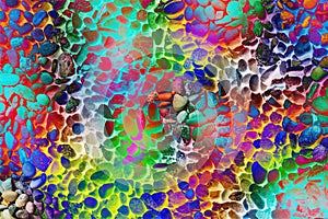 Gradient painted colorful stone background. Textured illustration.