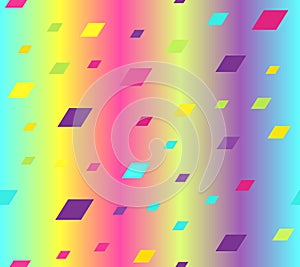 Gradient parallelogram pattern. Seamless vector