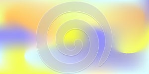 Gradient with a pastel blurred background. Yellow, orange, blue color. Suitable as a template for social media and other