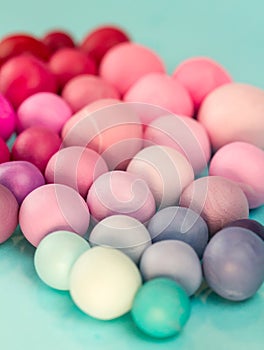 Gradient Pastel Pink Blue and Red Candy Balls