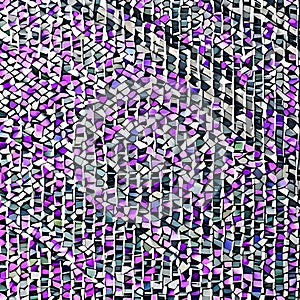 A gradient of pink and purple triangles arranged in a mosaic pattern1, Generative AI