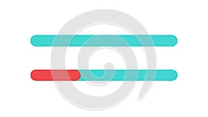 Gradient Progress Bar Icon, Loading and Status Indicator, vector design Generative AI