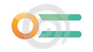 Gradient progress bar vector illustration, vector design Generative AI
