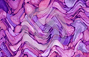 Gradient purple mystique wavy layers for abstract background