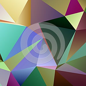 Gradient retro irregular triangle background