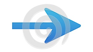 Gradient Right Arrow Vector Icon for User Navigation and Flow, vector design Generative AI