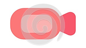 Gradient Rounded Rectangle, Graphic Element Vector Design Generative AI