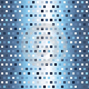 Gradient rounded square background. Seamless vector pattern