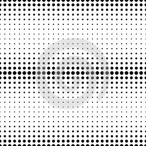 Gradient seamless texture with black dotted lines on white background. Vector illustration. dots Line futuristic pattern