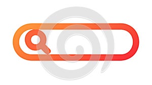 Gradient Search Bar, Fluid UI Search Element, vector design Generative AI