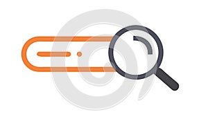 Gradient Search Bar Icon, Modern UI Component, vector design Generative AI