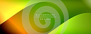 Gradient and shadow wave line geometric background. Vector Illustration For Wallpaper, Banner, Background, Card, Book photo