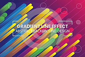 Gradient shapes. line effect abstract background design. eps file format