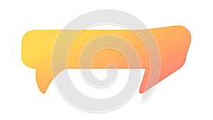 Gradient Speech Bubble, Communication, Dialogue, Thought, vector design Generative AI