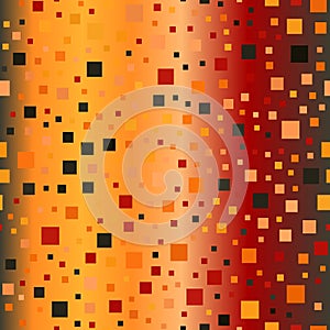 Gradient square pattern. Seamless vector glowing background