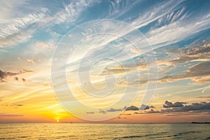 Gradient sunset sunrise abstract