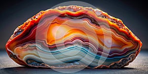 Gradient surface of agate rock