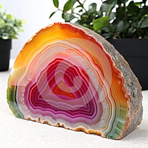 Gradient Surface of Agate Rock