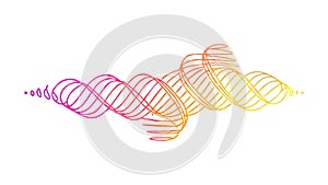 Gradient Swirl, Abstract Dynamic Wavy Lines, vector design Generative AI