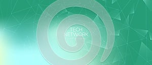 Gradient Technology Business. Data Stream. Green