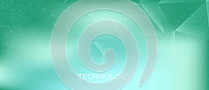 Gradient Technology Connection. Data Stream. Cyan