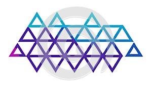 Gradient Triangle Pattern, Abstract Geometric Background Design, vector design Generative AI