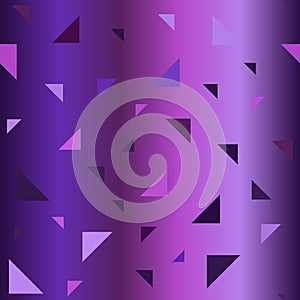 Gradient triangle pattern. Seamless vector background