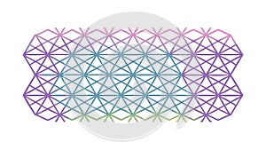 Gradient Triangular Mesh Pattern Abstract Geometric Background vector design Generative AI