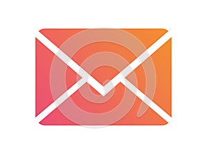 Gradient vector colorful interface email envelope icon