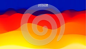 Gradient wave abstract background. Presentation template. Colorful waves background vector. EPS 10