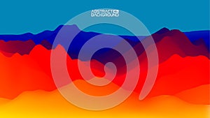 Gradient wave abstract background. Presentation template. Colorful waves background vector. EPS 10