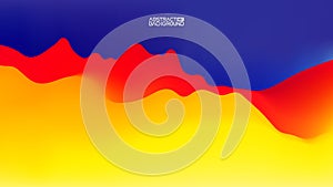Gradient wave abstract background. Presentation template. Colorful waves background vector. EPS 10