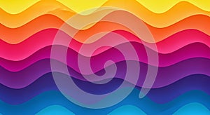 Gradient Wave Pattern in Vibrant Colors Creating a Dynamic and Visually Appealing Abstract Background for Design Projects