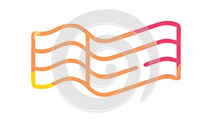 Gradient Wavy Abstract Lines Pattern, vector design Generative AI