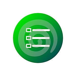 Gradient Web hamburger menu bar line UI flat icon design