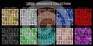 Gradients Vector Megaset Big collection of metallic gradients 1000 glossy colors backgrounds photo