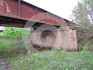 Gradually, corrosion consumes the abandoned railroad photo